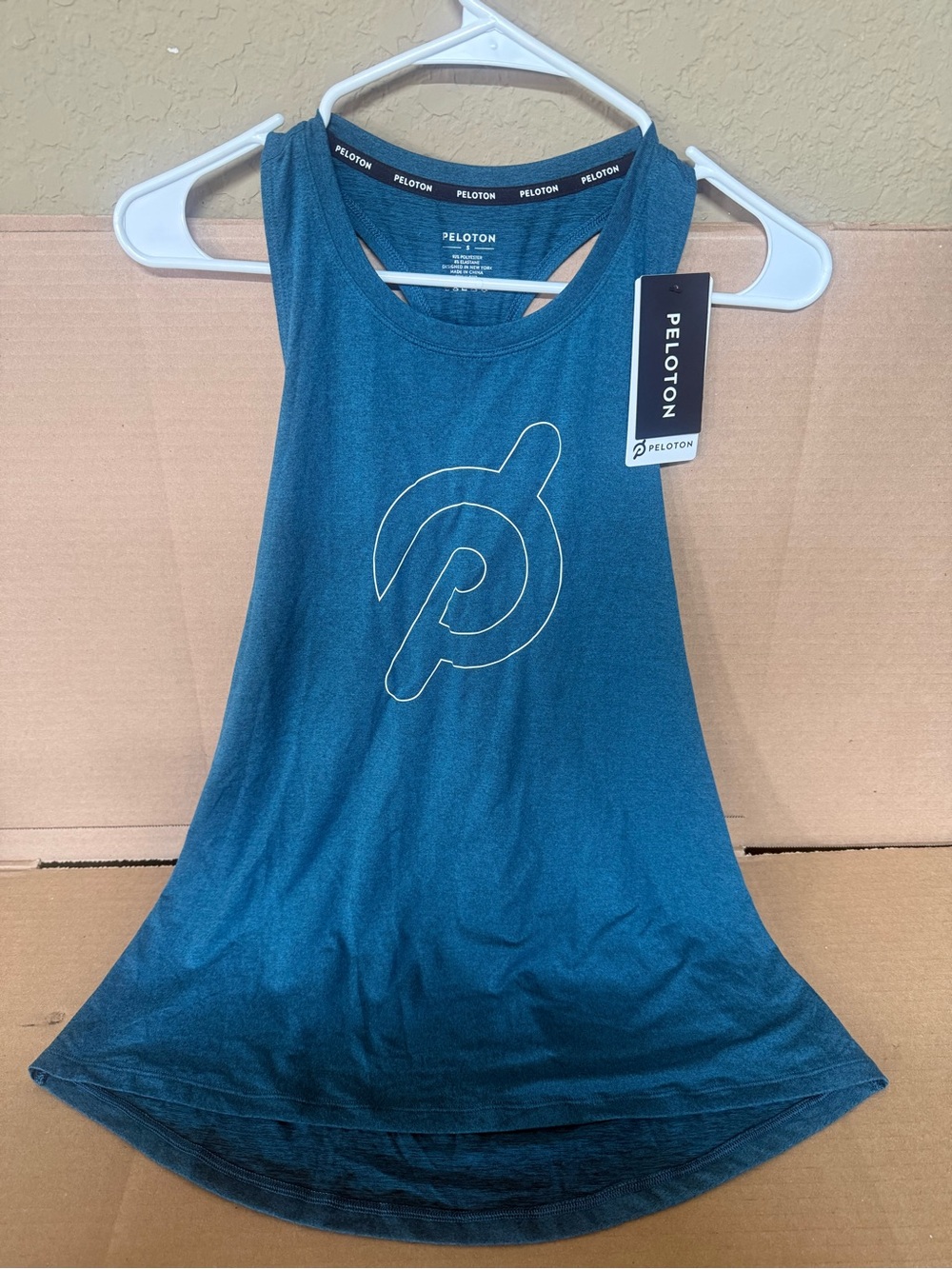 Peloton Women's Teal Athletic Racerback Tank